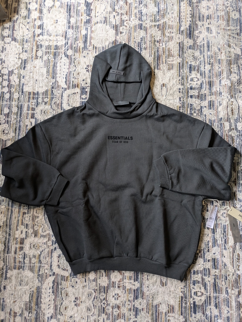 Essentials Fear of God Hoodie Jet Black Small NWT Oversized